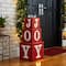 Glitzhome® 32" Lighted Wooden Block JOY Porch Sign